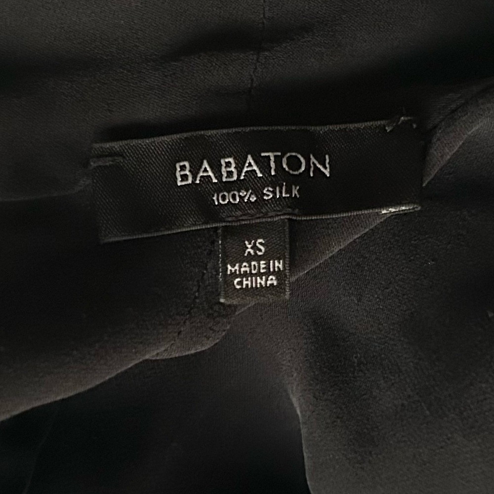 Aritzia 100% SILK - Babaton Cuthbert Dress BUTTERY soft XS Black - Picture 10 of 10